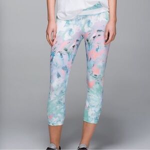 Lululemon Run Inspire Crop Il leggings tights Luxtreme Lycra Blushed Illusion 6